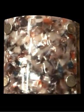 “Confetti Bangle” Kaleidoscope Shimmer Multicolor Tortoise Studded Cuff Bracelet